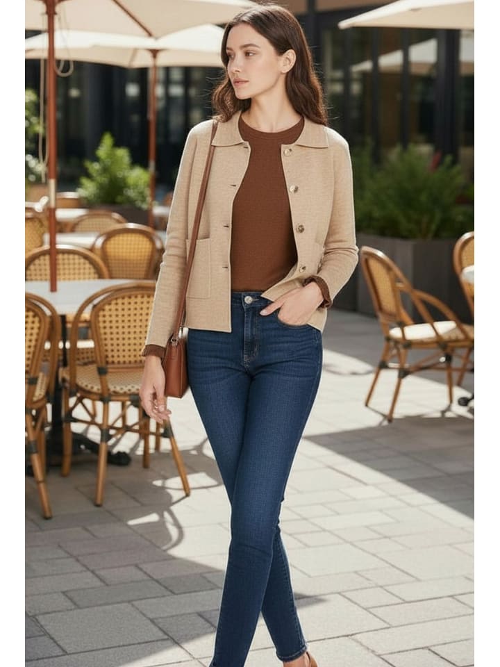 Sveter William de Faye Beige 7155237 Cardigan in Beige - 2