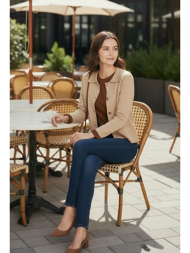 Sveter William de Faye Beige 7155237 Cardigan in Beige - 4