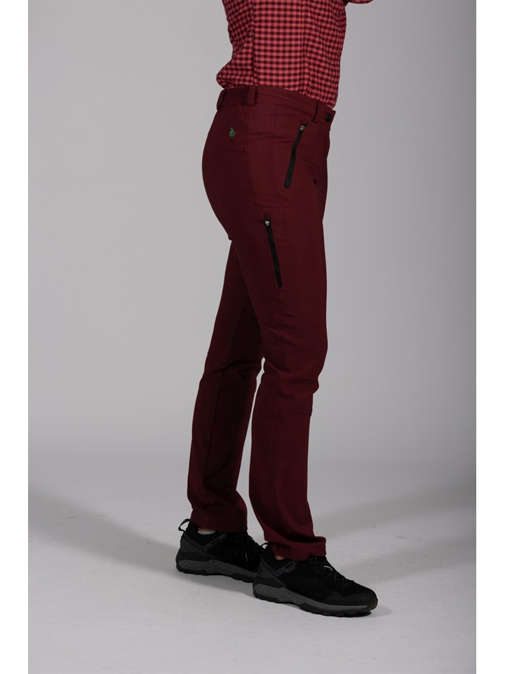 Nohavice Maul Sport Braunrot 2099307 Softshellhose "Klosters II" in Braunrot - 2