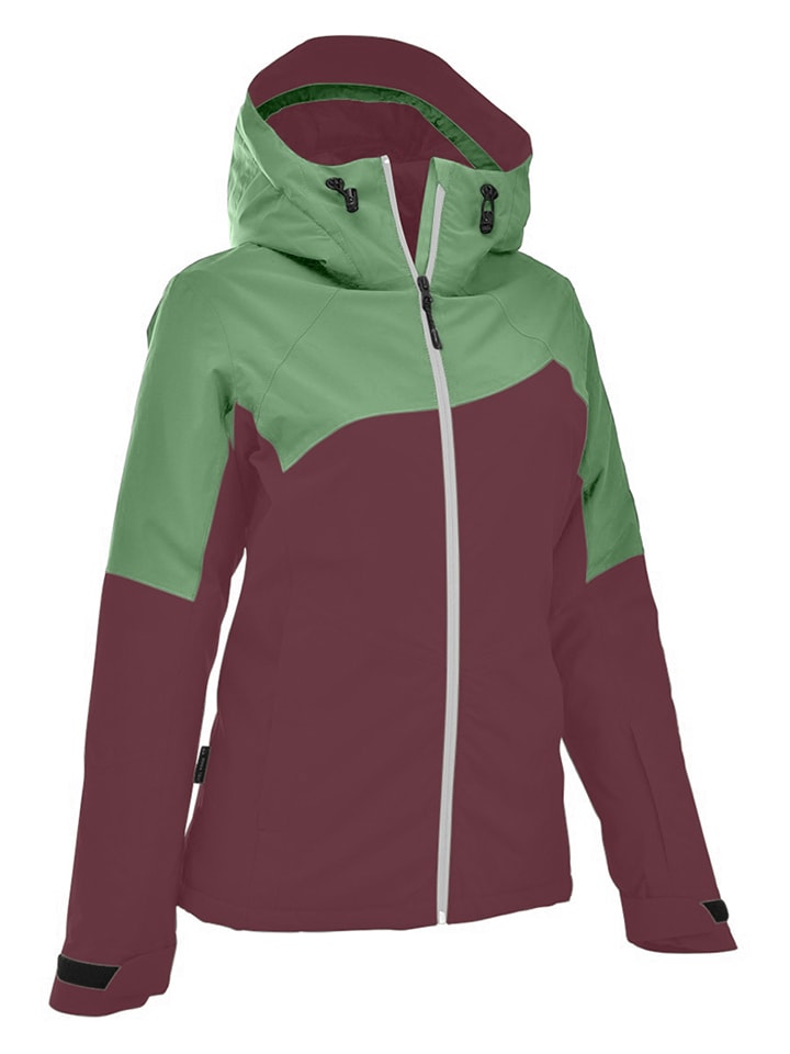 Dámska bunda Maul Sport Bordeaux/ Grün 7048977 Ski-/ Snowboardjacke "Schneeberg" in Bordeaux/ Grün - 8