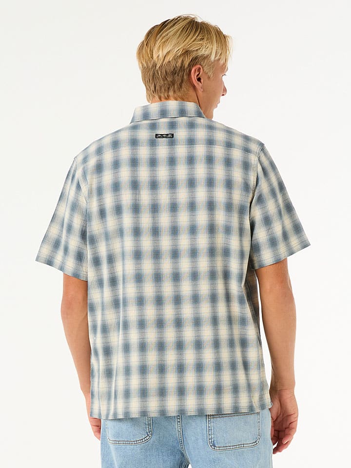 Košeľa Rip Curl Blau/ Beige 8437958 Hemd "Raw Energy" - Regular fit - in Blau/ Beige - 5