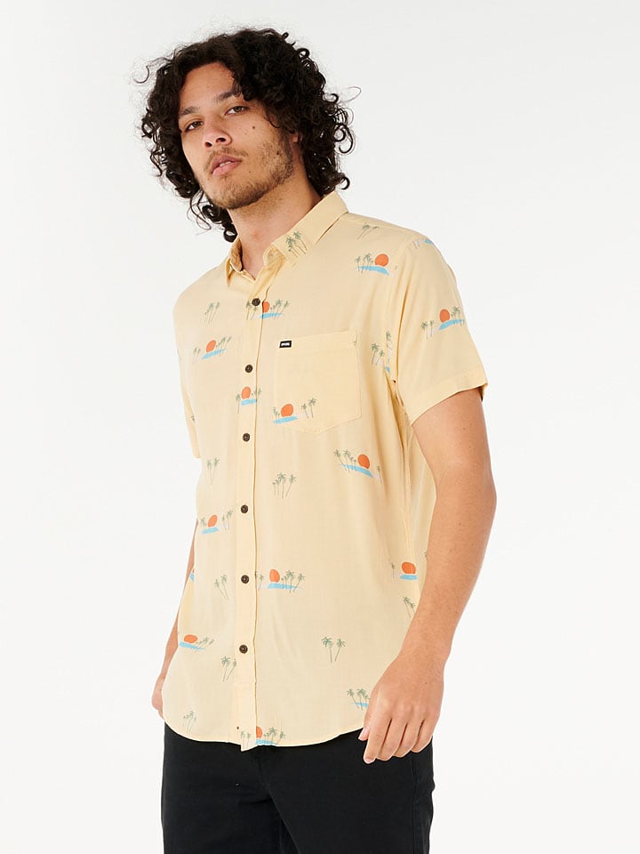 Košeľa Rip Curl Beige 5057565 Hemd "Aots Cody Welsh" - Regular fit - in Beige - 3