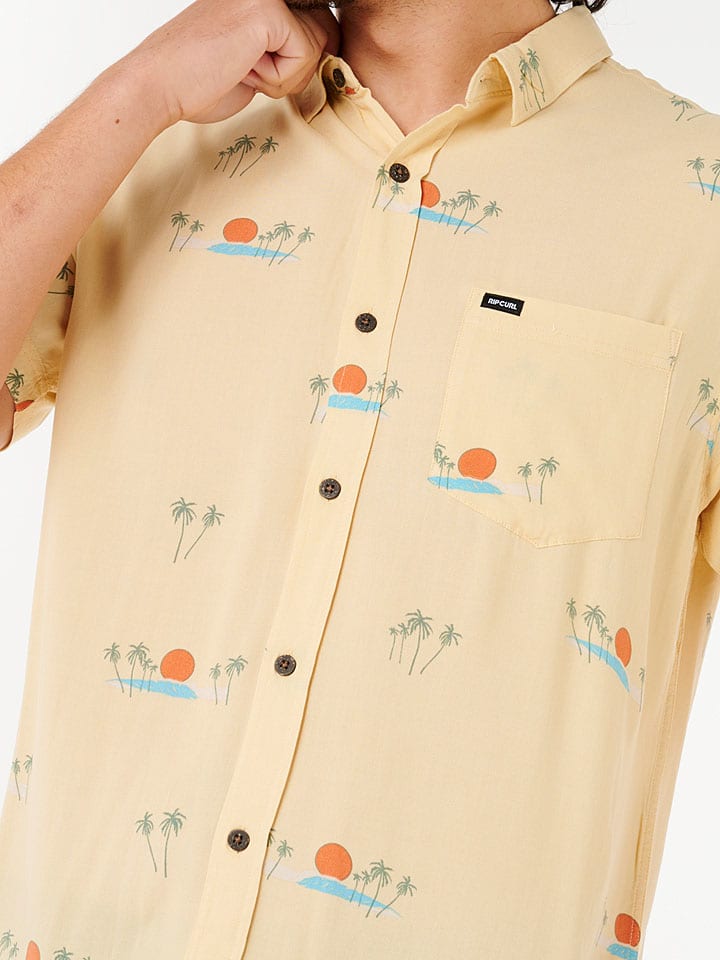 Košeľa Rip Curl Beige 5057565 Hemd "Aots Cody Welsh" - Regular fit - in Beige - 6