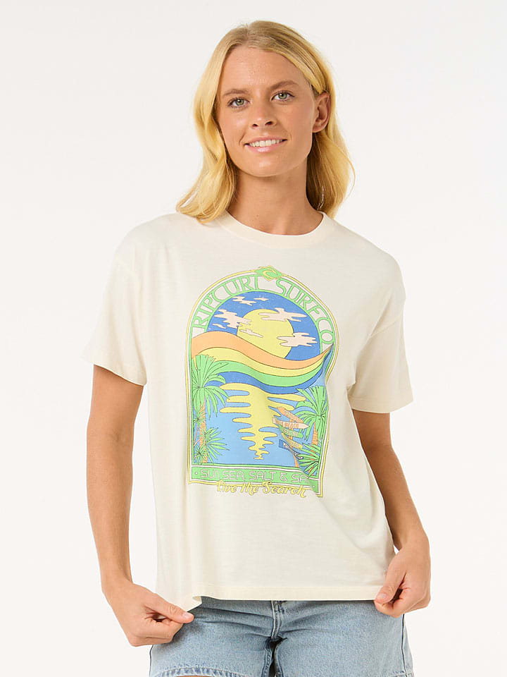 Tričko Rip Curl Beige 9044440 Shirt "Sun & Sea" in Beige - 2