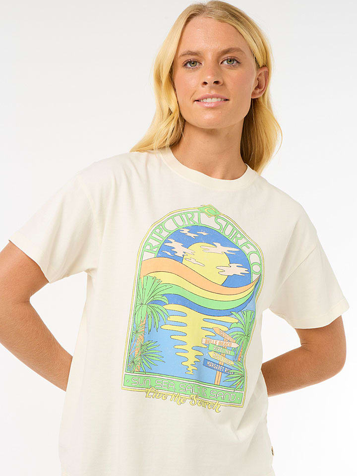 Tričko Rip Curl Beige 9044440 Shirt "Sun & Sea" in Beige - 5