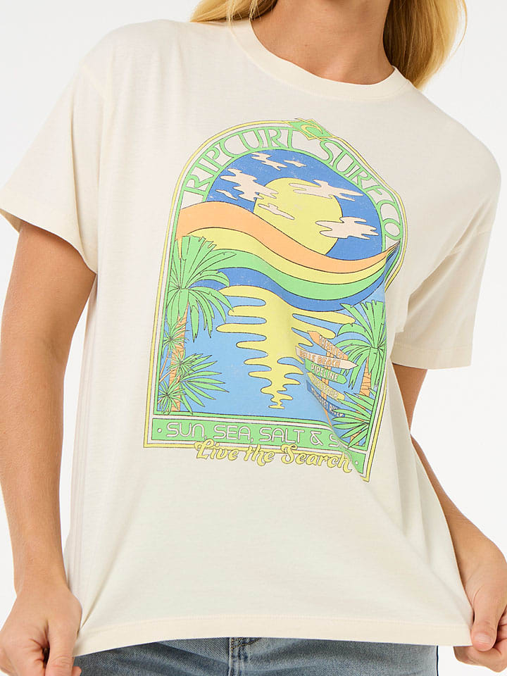 Tričko Rip Curl Beige 9044440 Shirt "Sun & Sea" in Beige - 6