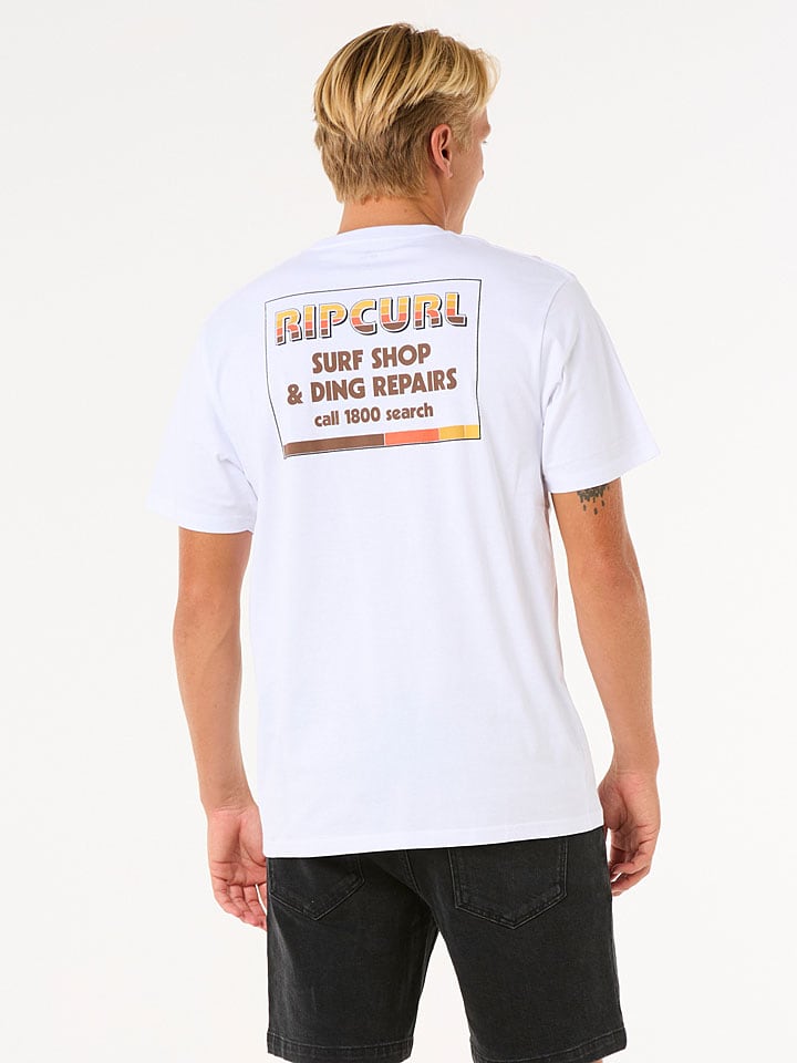 Tričko Rip Curl Weiß 4090158 Shirt "Surf Revival Ding Repair" in Weiß - 4