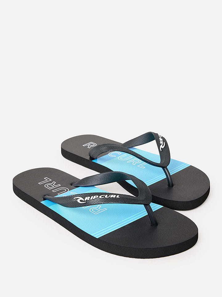 Rip Curl Schwarz/ Hellblau 8906570 Zehentrenner "Breakers Bloom" in Schwarz/ Hellblau - 2