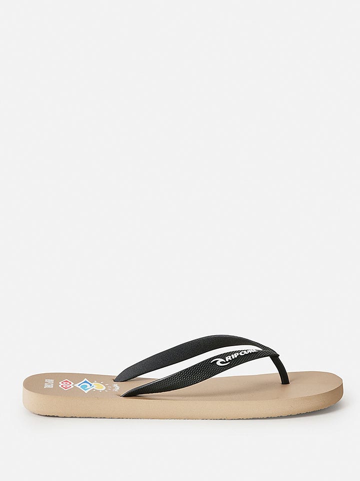 Rip Curl Schwarz/ Beige 8536126 Zehentrenner "Icons of Surf Bloom" in Schwarz/ Beige - 1