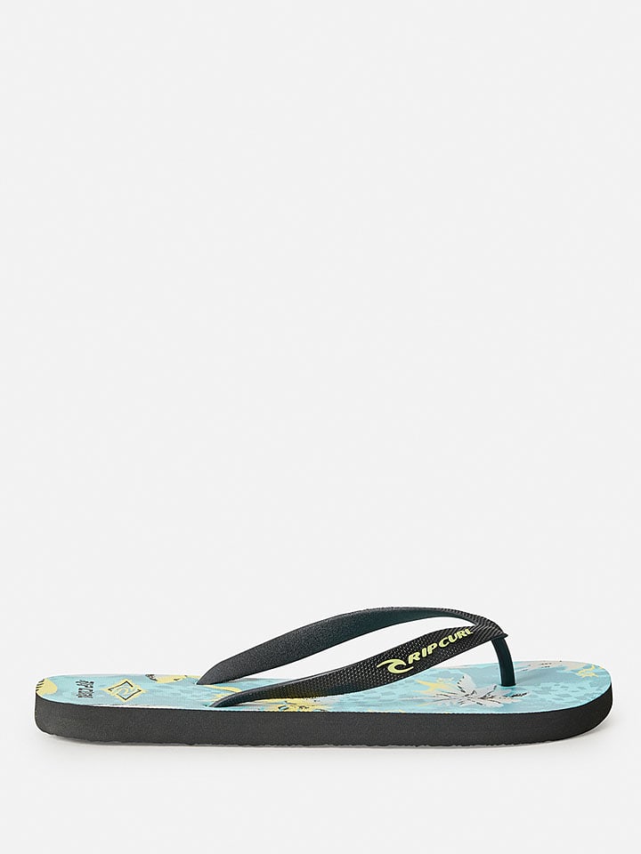 Rip Curl Schwarz/ Türkis 8742247 Zehentrenner "Raw Energy Bloom" in Schwarz/ Türkis - 1