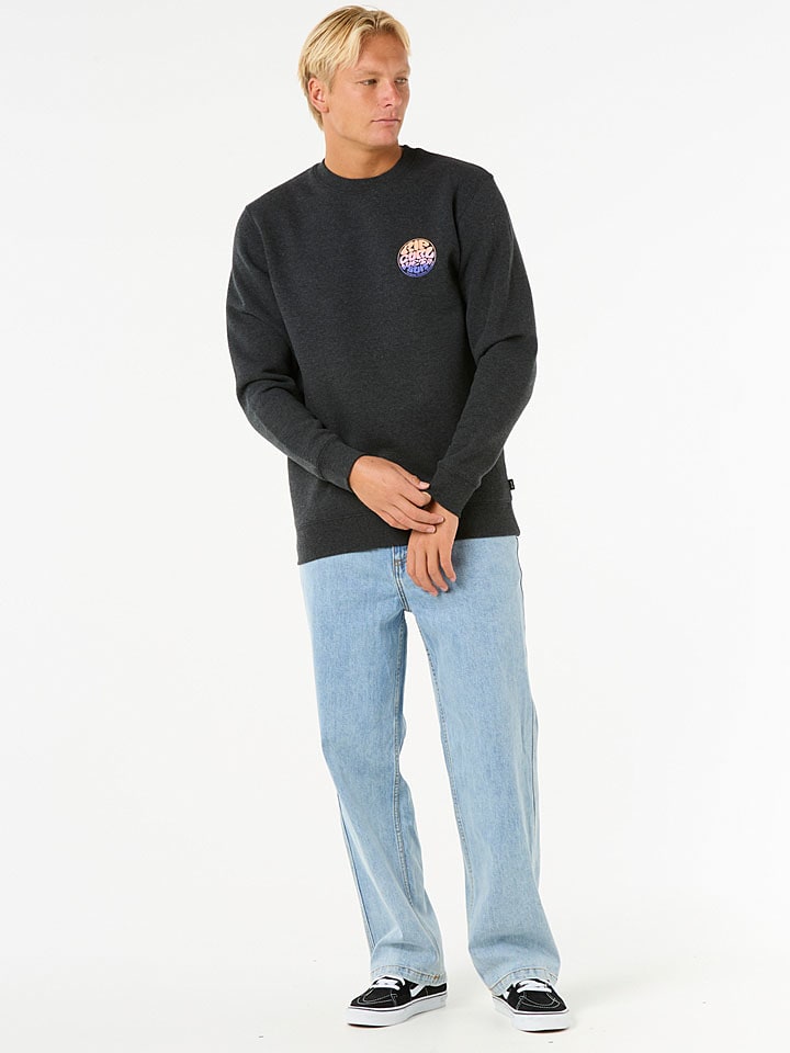 Mikina Rip Curl Anthrazit 8215088 Sweatshirt "Wetsuit Icon Crew" in Anthrazit - 1