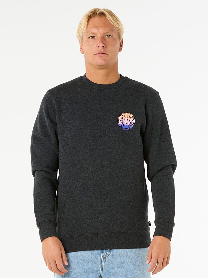 Mikina Rip Curl Anthrazit 8215088 Sweatshirt "Wetsuit Icon Crew" in Anthrazit - 2