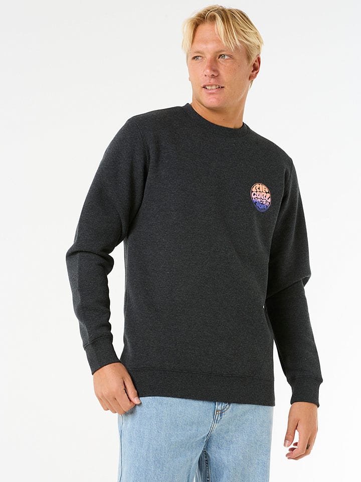 Mikina Rip Curl Anthrazit 8215088 Sweatshirt "Wetsuit Icon Crew" in Anthrazit - 3