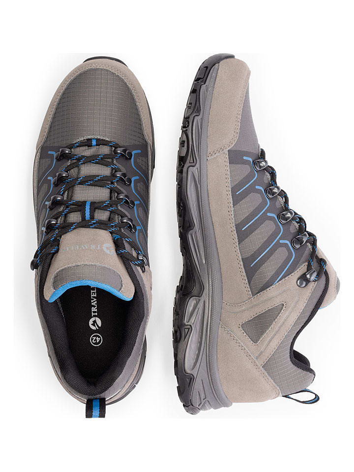 Topánky TRAVELIN' Taupe 296291 Leder-Wanderschuhe "Lokken" in Taupe - 4