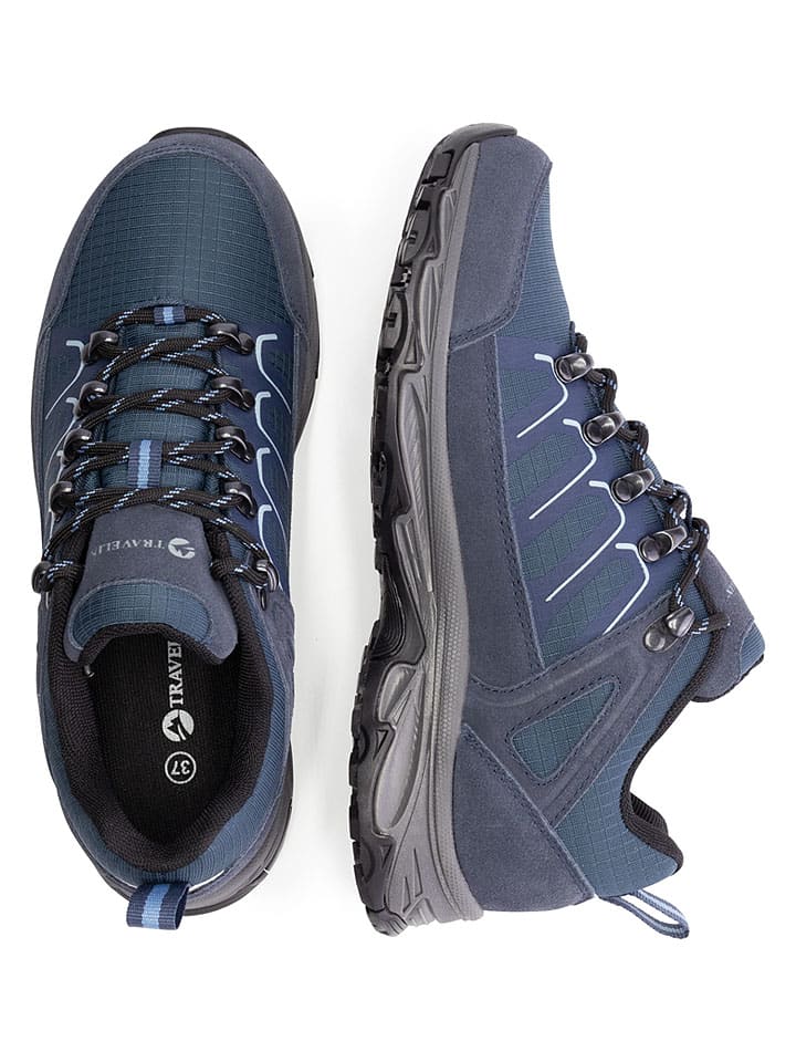 Topánky TRAVELIN' Dunkelblau 7991522 Leder-Wanderschuhe "Lonstrop" in Dunkelblau - 4