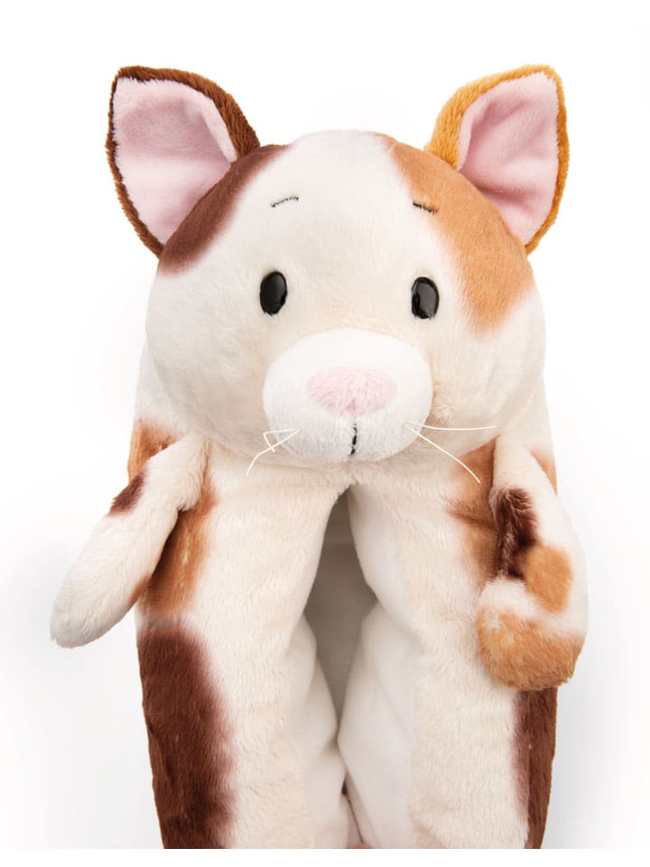 Tenisky NICI Hellbraun/ Creme 6883042 Hausschuhe "Katze Calico" in Hellbraun/ Creme - 4