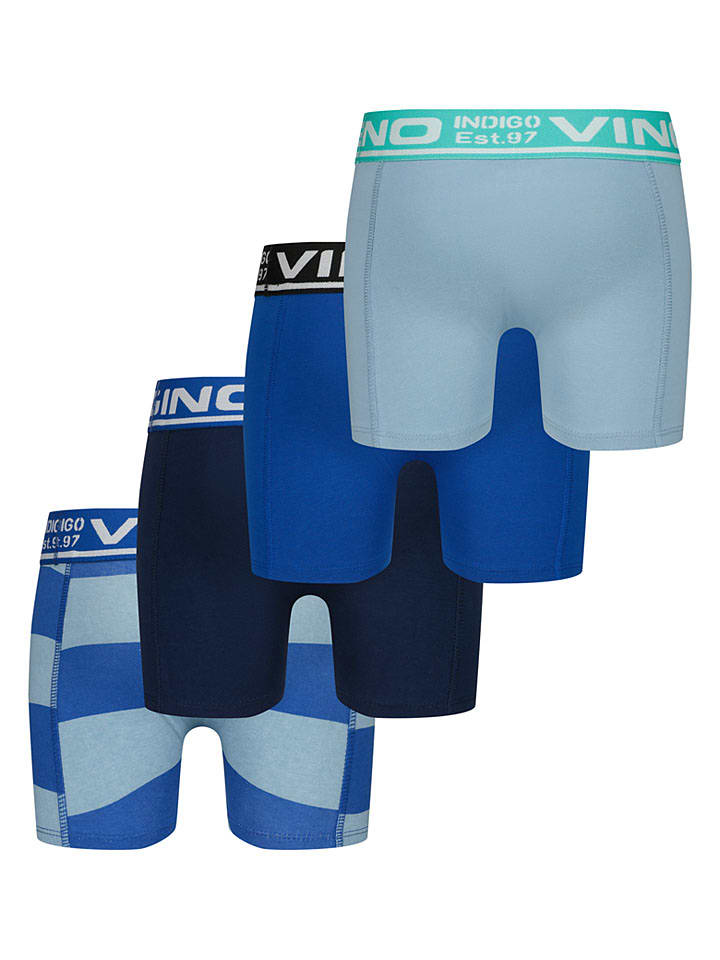 Vingino Dunkelblau/ Hellblau 6633183 4er-Set: Boxershorts in Dunkelblau/ Hellblau - 2