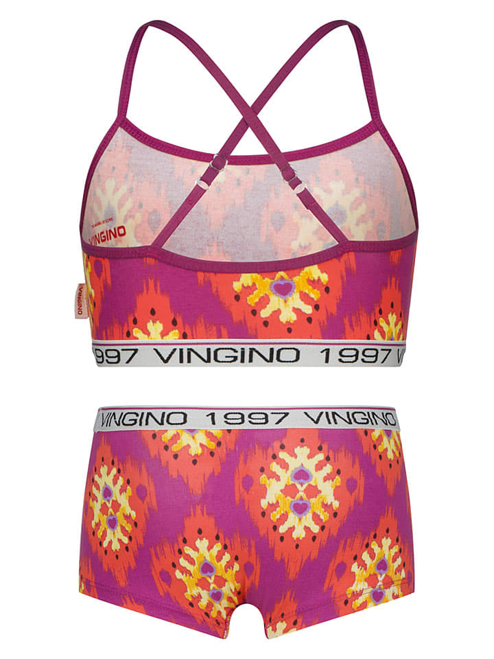 Vingino Lila/ Rot 845079 2tlg. Wäsche-Set in Lila/ Rot - 2