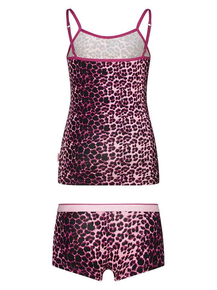 Vingino Pink/ Schwarz 981254 2tlg. Wäsche-Set in Pink/ Schwarz - 2