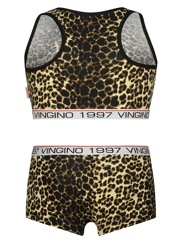 Vingino Beige/ Schwarz 947082 2tlg. Wäsche-Set in Beige/ Schwarz - 2
