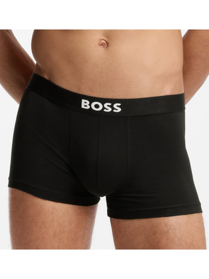 Boxerky Hugo Boss Underwear Schwarz/ Grau/ Weiß 9702105 3er-Set: Boxershorts in Schwarz/ Grau/ Weiß - 4
