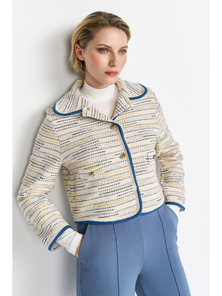 Sveter Rich & Royal Beige/ Blau 8157243 Cardigan in Beige/ Blau - 2