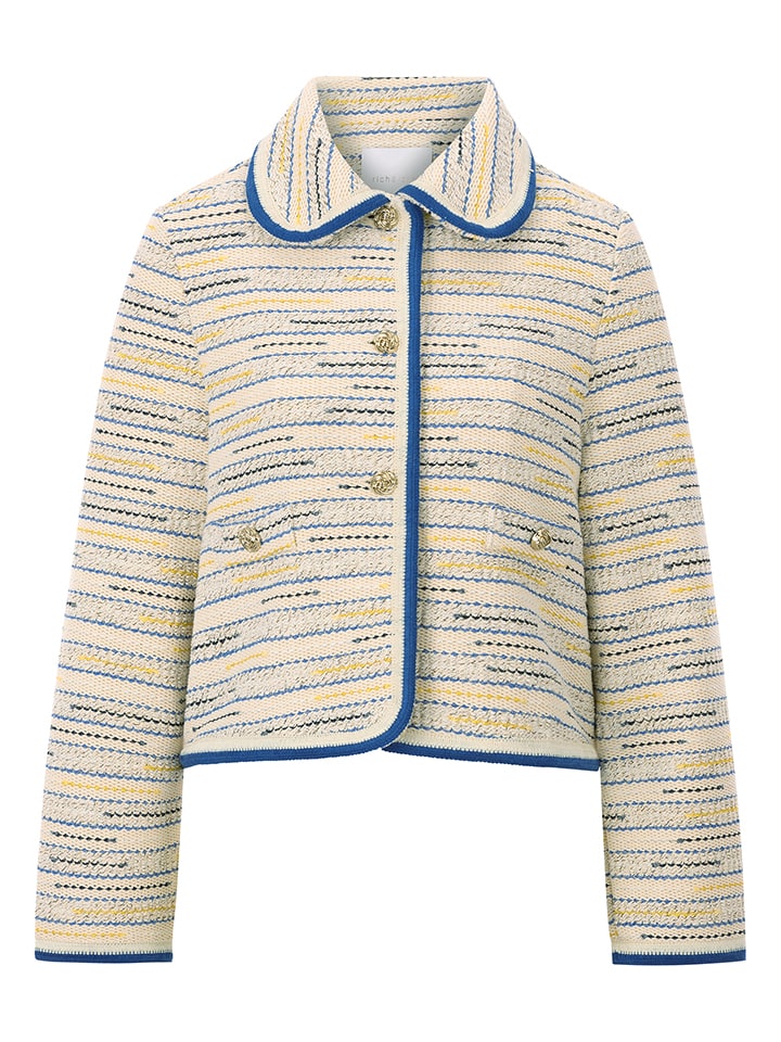 Sveter Rich & Royal Beige/ Blau 8157243 Cardigan in Beige/ Blau - 5