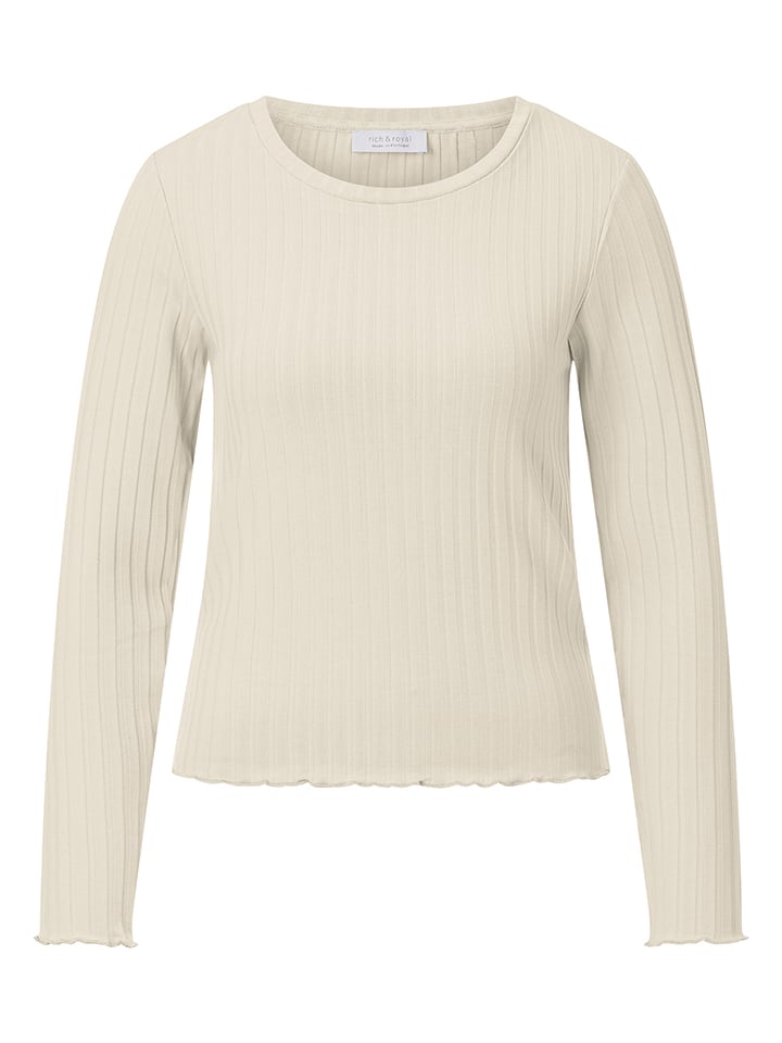 Rich & Royal Creme 986392 Longsleeve in Creme - 5