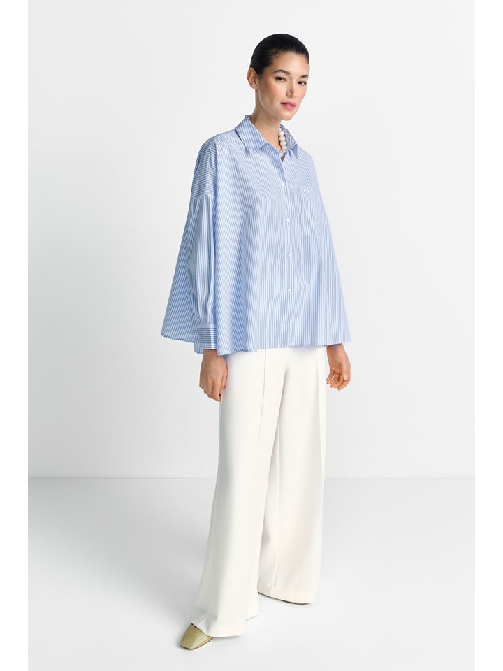 Rich & Royal Hellblau/ Weiß 770539 Bluse in Hellblau/ Weiß - 4