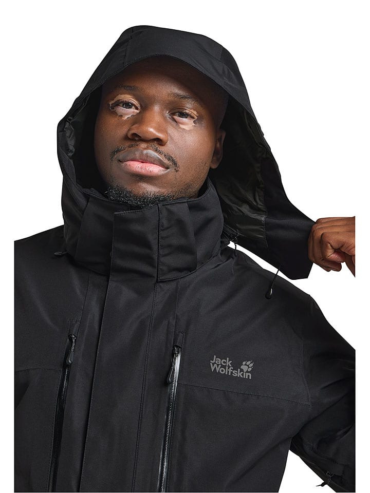 Bunda Jack Wolfskin Schwarz 1018082 Funktionsjacke "Jasper" in Schwarz - 6