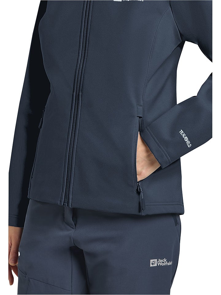 Dámska bunda Jack Wolfskin Dunkelblau 5564923 Softshelljacke "Bornberg" in Dunkelblau - 4