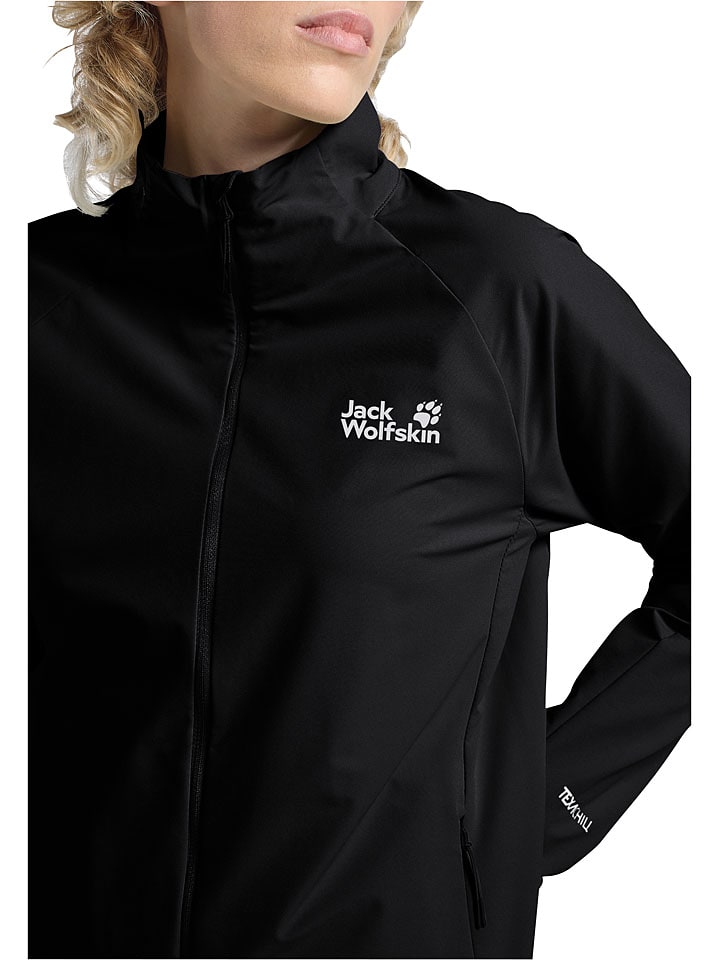 Dámska bunda Jack Wolfskin Schwarz 7368980 Softshelljacke "Prelight Stride" in Schwarz - 4
