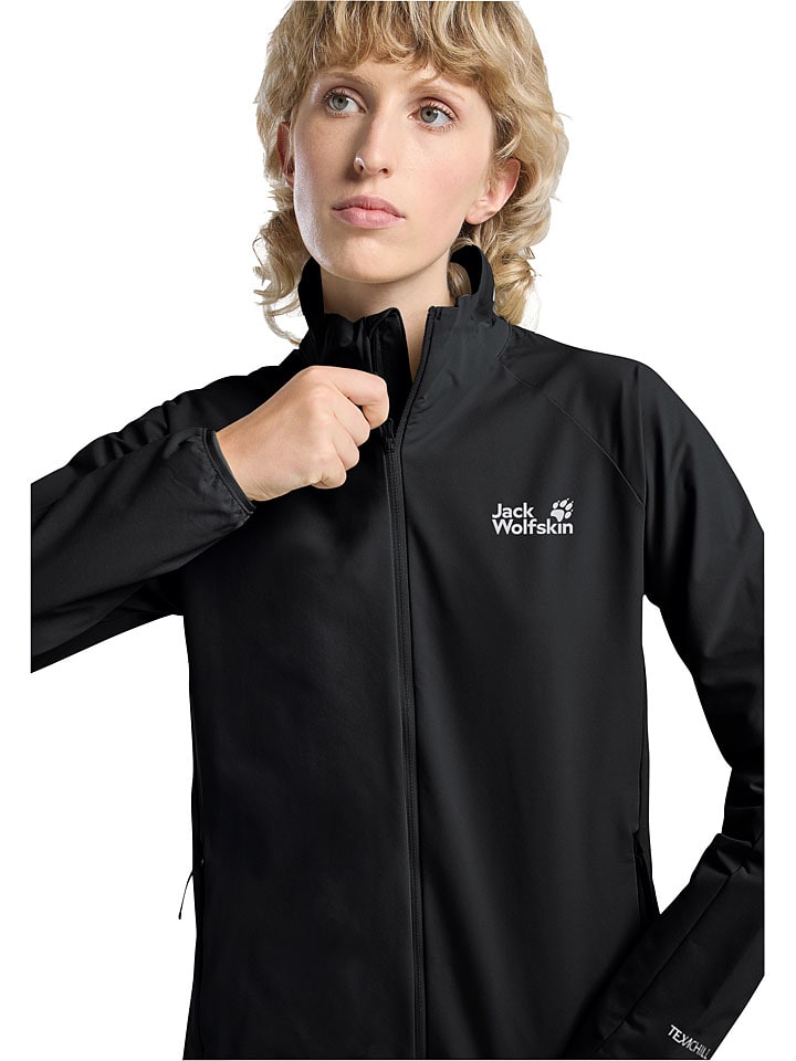 Dámska bunda Jack Wolfskin Schwarz 7368980 Softshelljacke "Prelight Stride" in Schwarz - 5