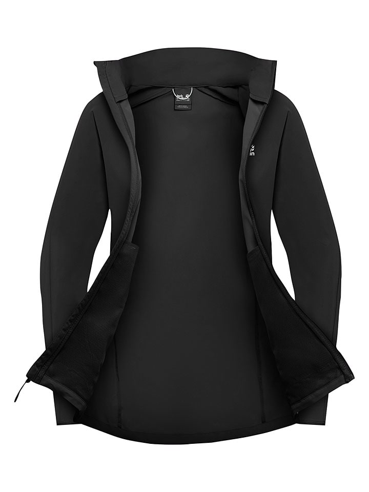 Dámska bunda Jack Wolfskin Schwarz 7368980 Softshelljacke "Prelight Stride" in Schwarz - 7