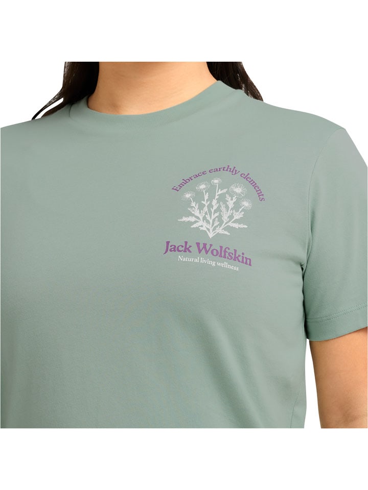 Tričko Jack Wolfskin Salbei 5554987 Shirt "Carefree" in Salbei - 3