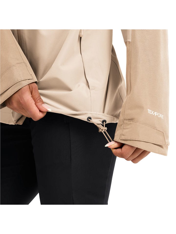 Dámska bunda Jack Wolfskin Beige 8121434 Regenjacke "Wildbound" in Beige - 5