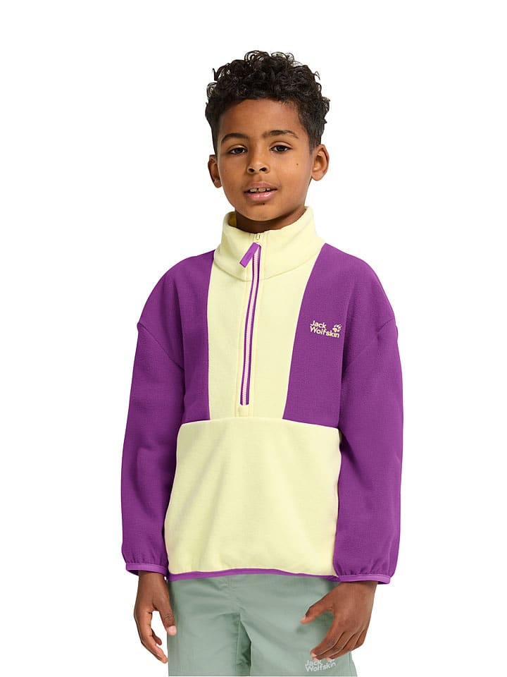 Jack Wolfskin Lila/ Creme 7377810 Fleecepullover "Taunus" in Lila/ Creme - 2