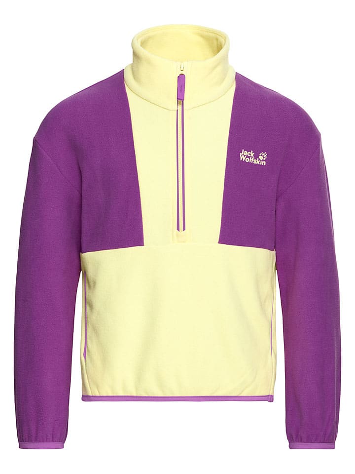Jack Wolfskin Lila/ Creme 7377810 Fleecepullover "Taunus" in Lila/ Creme - 5