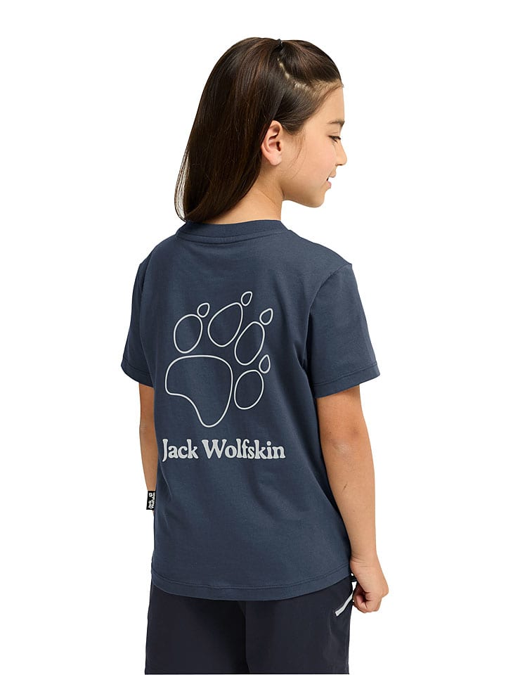 Tričko Jack Wolfskin Dunkelblau 2332330 Shirt "Paw" in Dunkelblau - 3