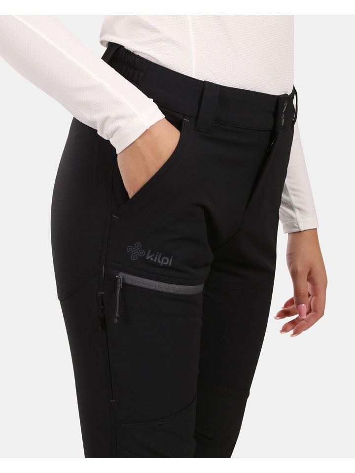 Nohavice Kilpi Schwarz 3334799 Softshellhose "Villain" in Schwarz - 3