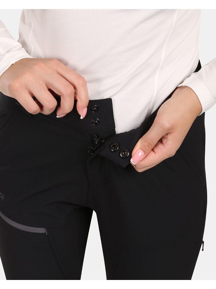 Nohavice Kilpi Schwarz 3334799 Softshellhose "Villain" in Schwarz - 4
