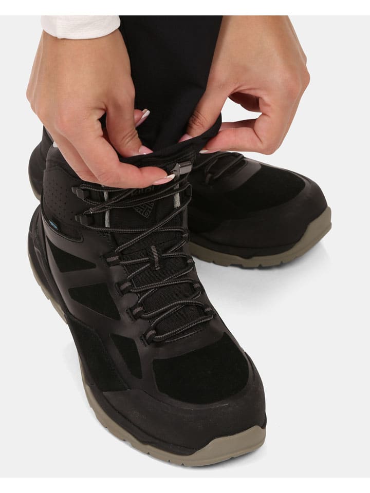 Nohavice Kilpi Schwarz 3334799 Softshellhose "Villain" in Schwarz - 5