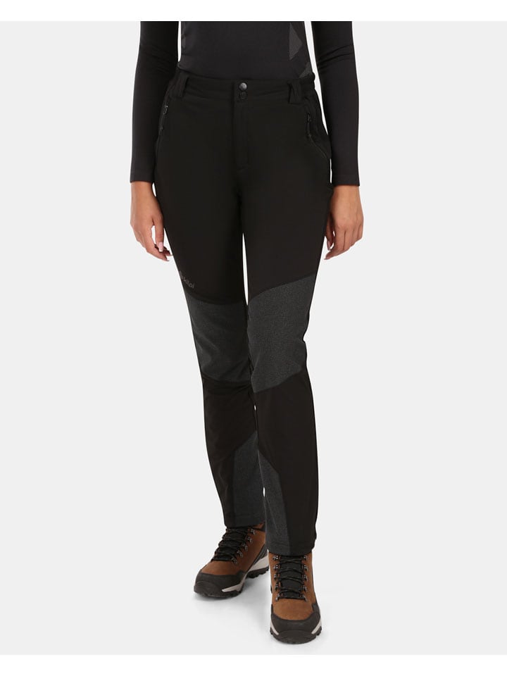 Nohavice Kilpi Schwarz 7457582 Softshellhose "Nuuk" in Schwarz - 3