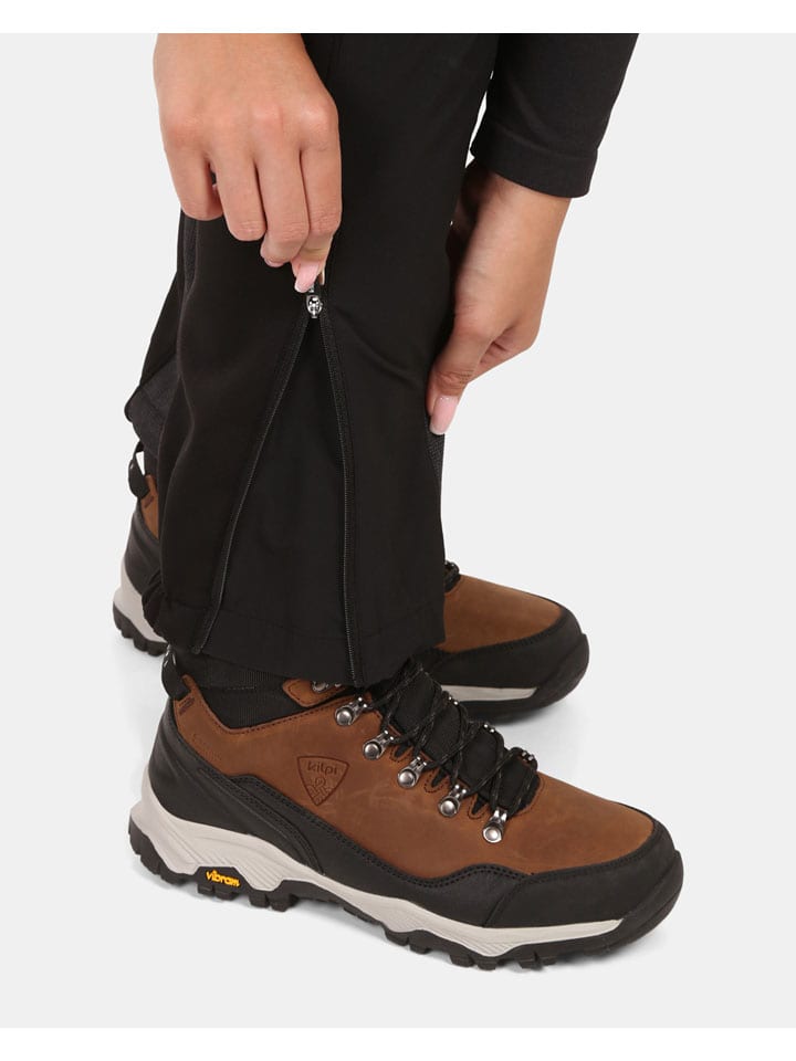 Nohavice Kilpi Schwarz 7457582 Softshellhose "Nuuk" in Schwarz - 7