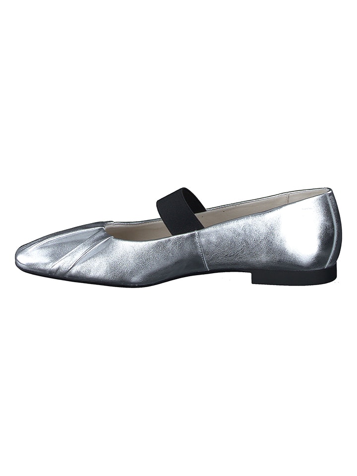 Paul Green Silber 6744423 Leder-Spangenballerinas in Silber - 2