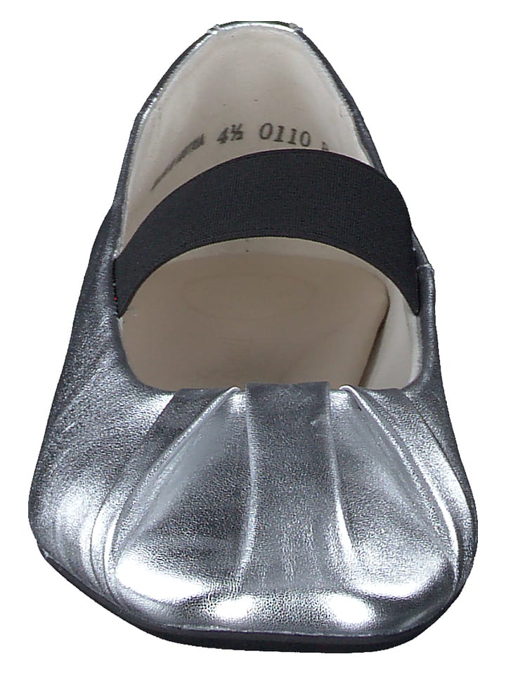 Paul Green Silber 6744423 Leder-Spangenballerinas in Silber - 3