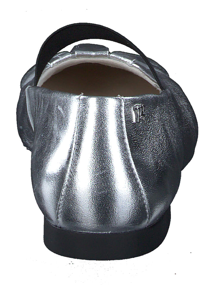 Paul Green Silber 6744423 Leder-Spangenballerinas in Silber - 4