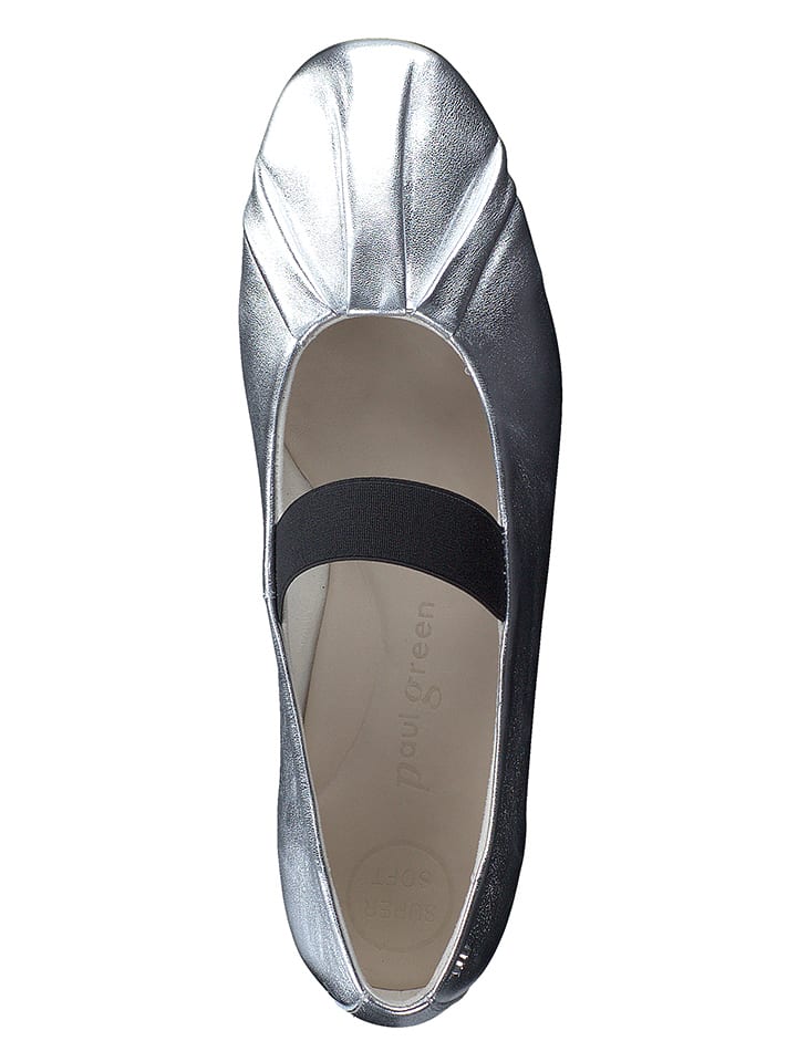 Paul Green Silber 6744423 Leder-Spangenballerinas in Silber - 5