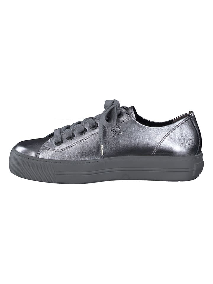 Tenisky Paul Green Silber 8626015 Leder-Sneakers in Silber - 2
