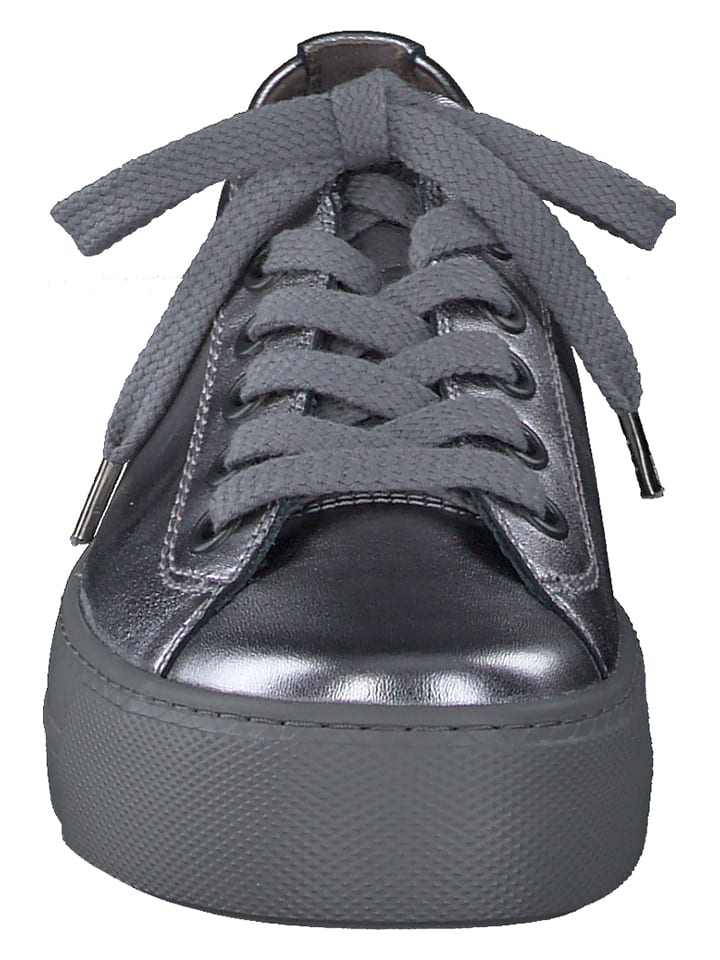Tenisky Paul Green Silber 8626015 Leder-Sneakers in Silber - 3